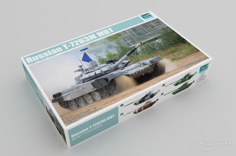Сборная модель российский танк Т-72Б3М в масштабе 1:35 Trumpeter Сборная модель российский танк Т-72Б3М Trumpeter