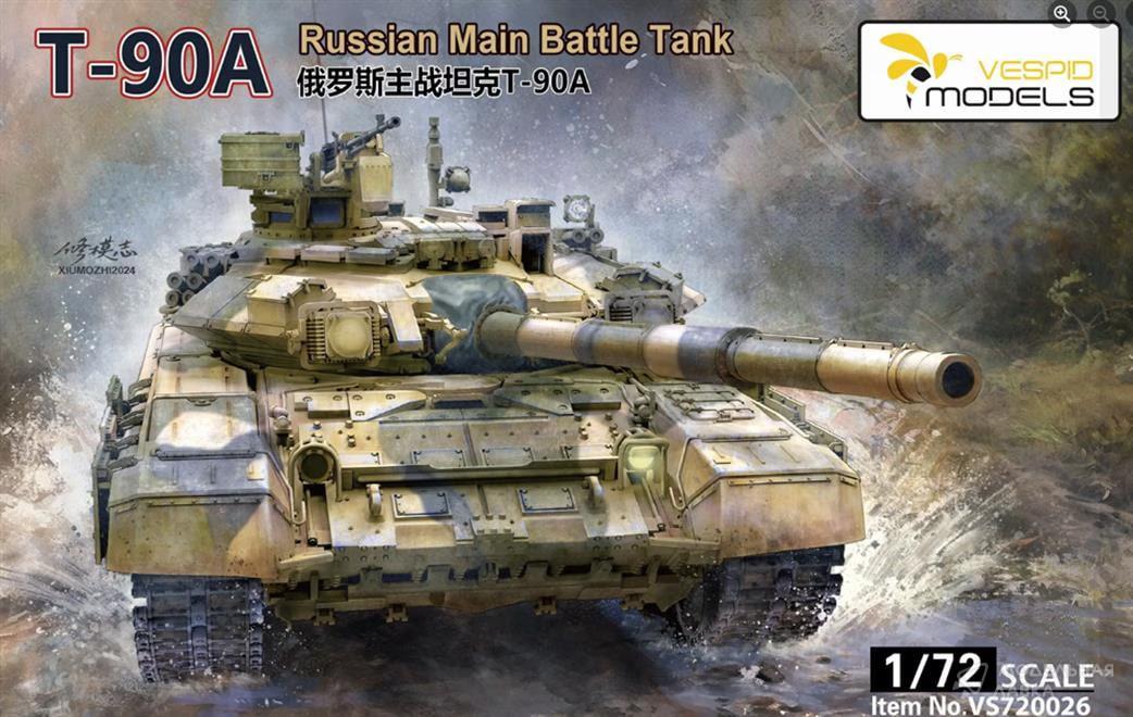 Сборная модель Russian Main Battle Tank T-90A в масштабе 1:72 Vespid Models Сборная модель Russian Main Battle Tank T-90A Vespid Models
