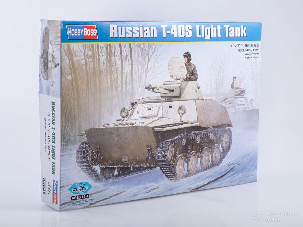 Сборная модель Russian T-40S Light Tank в масштабе 1:35 Hobby Boss Сборная модель Russian T-40S Light Tank Hobby Boss