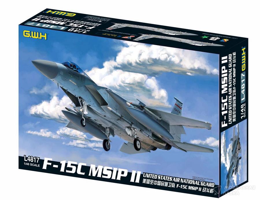 Сборная модель самолет F-15C MSIP II United States Air National Guard в масштабе 1:48 GWH Сборная модель самолет F-15C MSIP II United States Air National Guard GWH