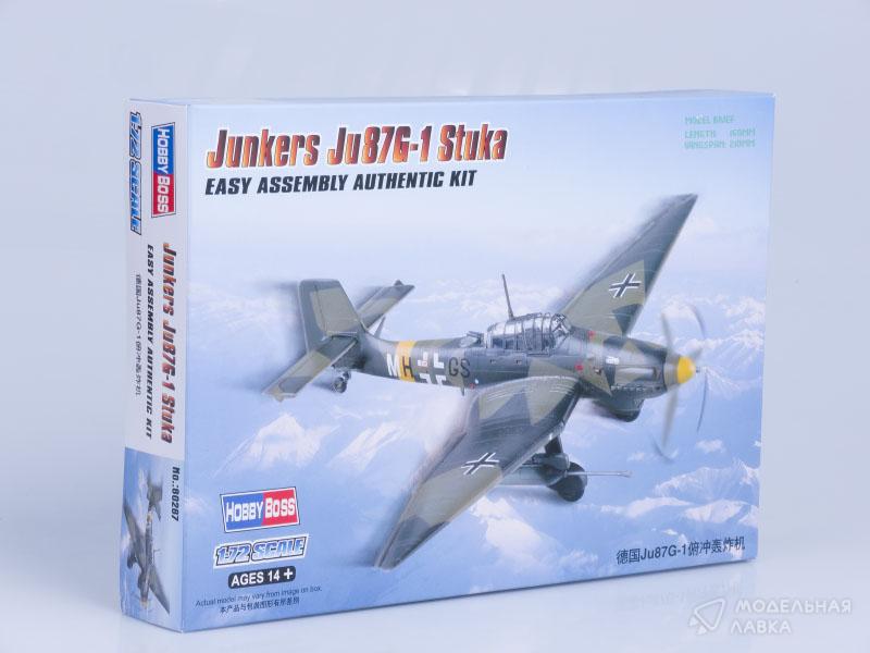 Сборная модель самолет Junkers Ju-87G-1 Stuka в масштабе 1:72 Hobby Boss Сборная модель самолет Junkers Ju-87G-1 Stuka Hobby Boss