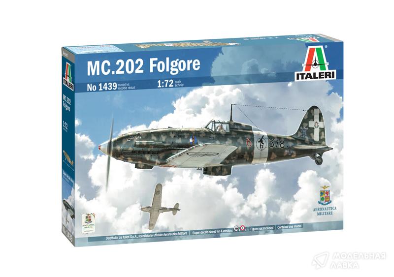 Сборная модель самолет MC.202 Folgore в масштабе 1:72 Italeri Сборная модель самолет MC.202 Folgore Italeri