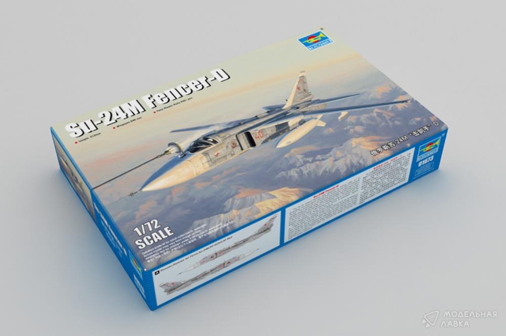 Сборная модель самолет Су-24М Fencer D в масштабе 1:72 Trumpeter Сборная модель самолет Су-24М Fencer D Trumpeter