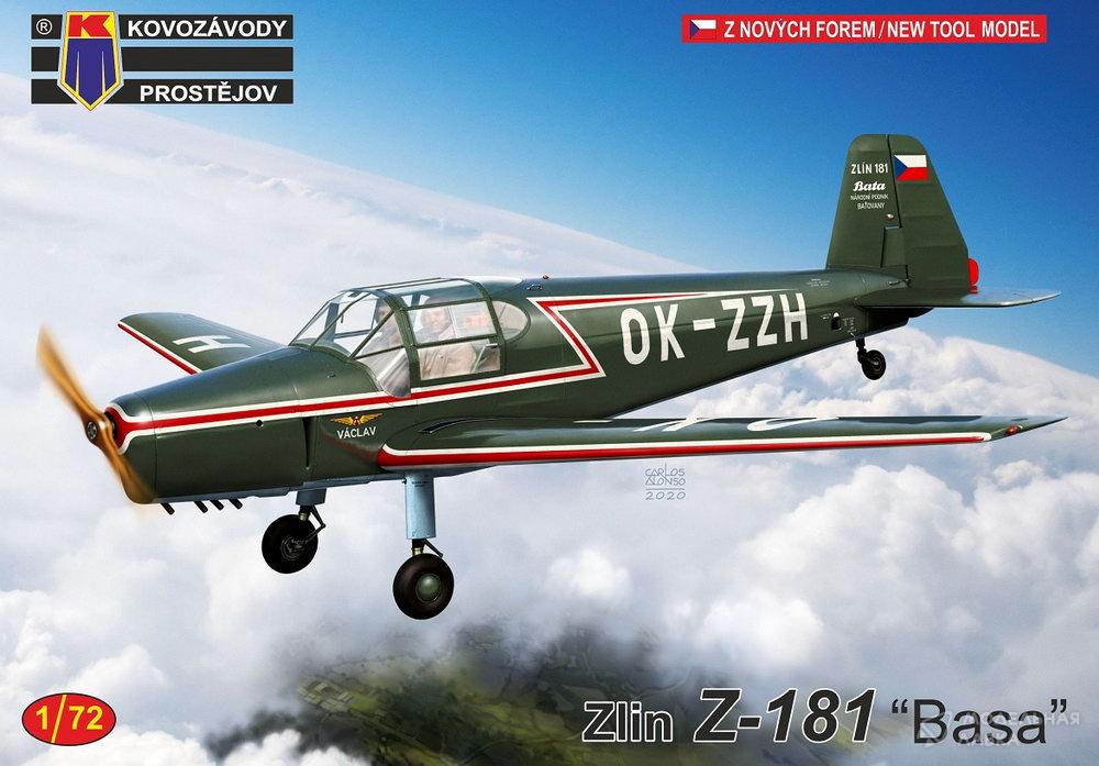 Сборная модель самолет Zlin Z-181 в масштабе 1:72 Kovozavody Prostejov Сборная модель самолет Zlin Z-181 Kovozavody Prostejov