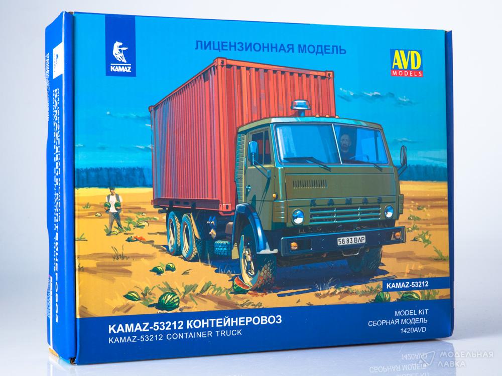 Сборная модель КАМАЗ-53212 контейнеровоз в масштабе 1:43 AVD Models Сборная модель КАМАЗ-53212 контейнеровоз AVD Models