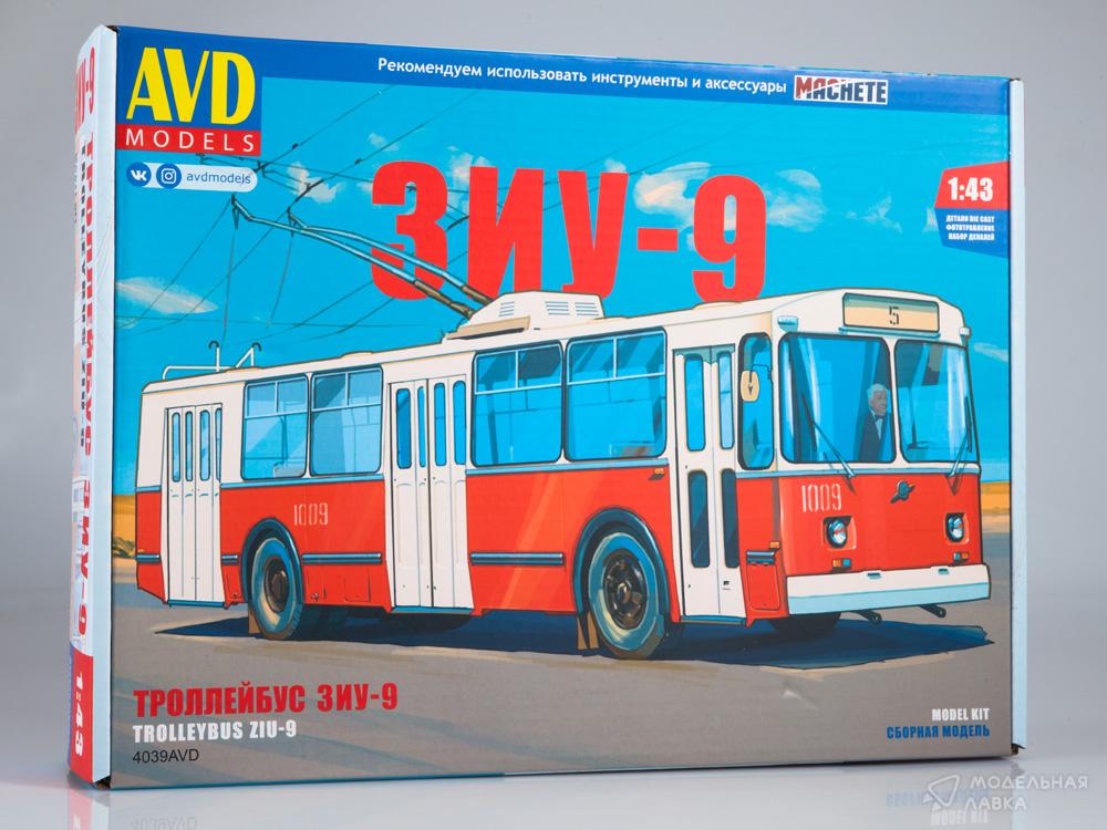 Сборная модель троллейбус ЗИУ-9 в масштабе 1:43 AVD Models Сборная модель троллейбус ЗИУ-9 AVD Models
