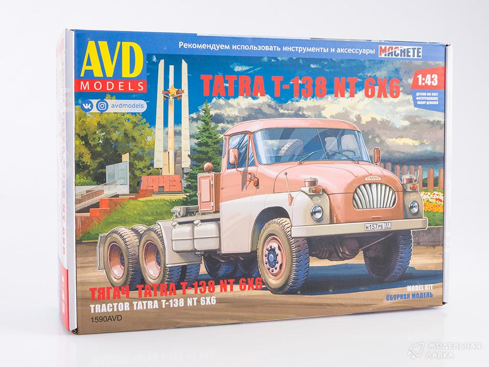 Сборная модель Tatra T-138 NT 6x6 тягач в масштабе 1:43 AVD Models Сборная модель Tatra T-138 NT 6x6 тягач AVD Models