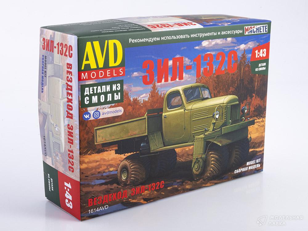 Сборная модель вездеход ЗИЛ-132С в масштабе 1:43 AVD Models Сборная модель вездеход ЗИЛ-132С AVD Models
