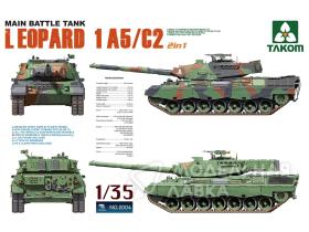 1/35 Main Battle Tank Leopard 1 A5/C2 2 in 1