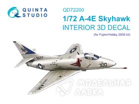 3D Декаль интерьера кабины A-4E Skyhawk (Fujimi/Hobby 2000)
