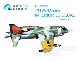 3D Декаль интерьера кабины AV-8A ранний (Airfix)