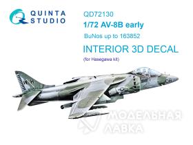 3D Декаль интерьера кабины AV-8B ранний (Hasegawa)