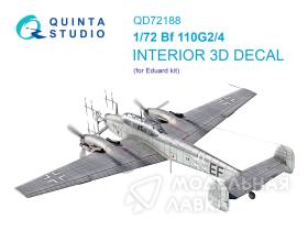 3D Декаль интерьера кабины Bf 110G2/4 (Eduard)