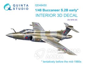 3D Декаль интерьера кабины Buccaneer S.2B early (Airfix)