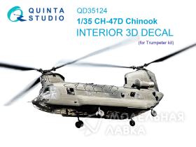 3D Декаль интерьера кабины CH-47D (Trumpeter)