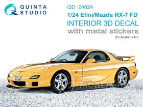 3D Декаль интерьера кабины Efini/Mazda RX-7FD (Aoshima)