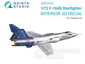 3D Декаль интерьера кабины F-104S (Hasegawa)