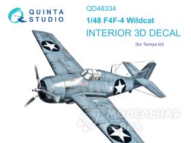 3D Декаль интерьера кабины F4F-4 Wildcat (Tamiya)