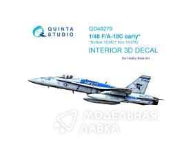 3D Декаль интерьера кабины F/A-18C early (HobbyBoss)