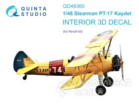 3D Декаль интерьера кабины Stearman Pt-17 Kaydet (Revell)