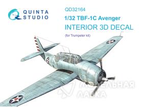 3D Декаль интерьера кабины TBF-1C Avenger (Trumpeter)