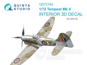 3D Декаль интерьера кабины Tempest Mk.V (Airfix)