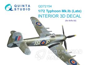 3D Декаль интерьера кабины Typhoon Mk.1B поздний (Airfix)