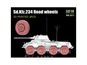 3D PRINTED ROAD WHEELS FOR SD.KFZ.234/2 PUMA, 8PCS