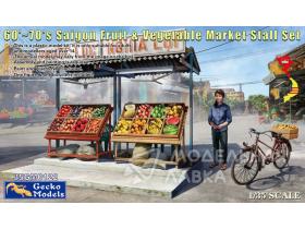 60'-70's Saigon Fruit & Vegetable Market Stall Set