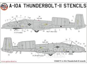 A-10A Thunderbolt stencils