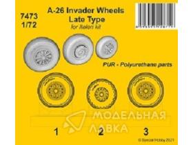 A-26 Invader Wheels Late Type / for Italeri kit