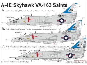 A-4E Skyhawk "Hanoi Hilton - guests from VA-163" with stencils