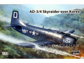 AD-3/4 Skyraider over Korea