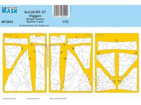 AJ/JA/SF-37 Viggen (Single Seater) Splinter Camo MASK
