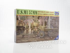 Американская 57-мм противотанковая пушка M1 на лафете M1A3 (ранняя версия)