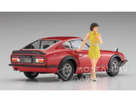 Автомобиль с фигуркой девушки NISSAN FAIRLADY 240ZG w/70’s GIRL’S FIGURE (Limited Edition)