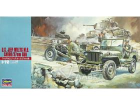 Автомобиль с пушкой U.S. JEEP WILLYS M.B./CARGO/37mm GUN