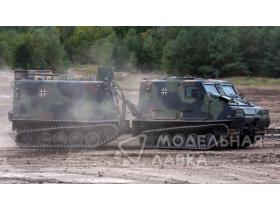 Bandvagn Bv 206S Articulated Armored Personnel Carrier with interior