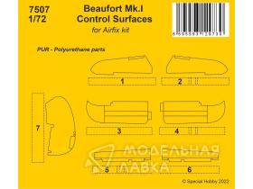 Beaufort Mk.I Control Surfaces / for Airfix kit