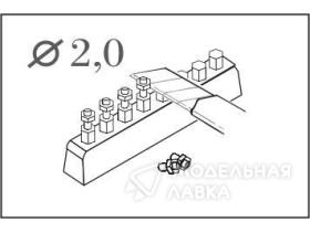 Bolt with hexagonal head 2,0 mm (44 pcs)