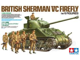 Британский танк Sherman VC Firefly (6 фигур, фототравление)