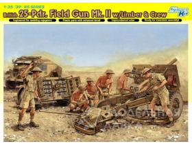 BRITISH 25-Pdr. FIELD GUN Mk.II w/LIMBER & CREW (SMART KIT)