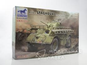 Бронированный автомобиль Staghound M K.I с штурмовым мостом 12 футов