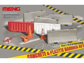 Concrete & Plastic Barrier Set