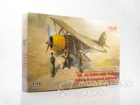 CR. 42 Falco с итальянскими пилотами в тропической форме