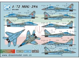 Decal for MiG-29A in Iran and North Koera ( For Trumpeter )