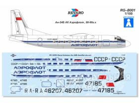 Декаль Ан-24Б Аэрофлот