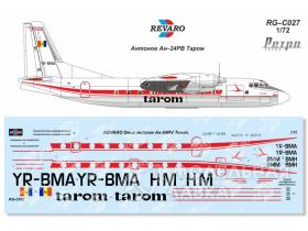 Декаль Ан-24РВ Таром. Ретро серия