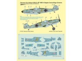 Декаль Bf 109E-4 German Ace H. Wick