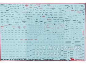 Декаль для Микоян МиГ-31БМ(БСМ)